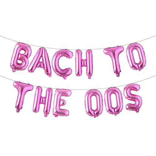 Bach to The 00s Bachelorette Dekorationen 2000er Jahre Party Dekorationen Anfang 2000er Jahre Thema Hintergrund Hip Hop Retro Throwback Y2K Party Dekor (BACH TO THE 00S Rose Red) von RUIANSI