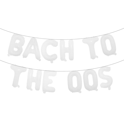 Bach to The 00s Bachelorette Dekorationen 2000er Jahre Party Dekorationen Anfang 2000er Jahre Thema Hintergrund Hip Hop Retro Throwback Y2K Party Dekor (BACH TO THE 00S White) von RUIANSI