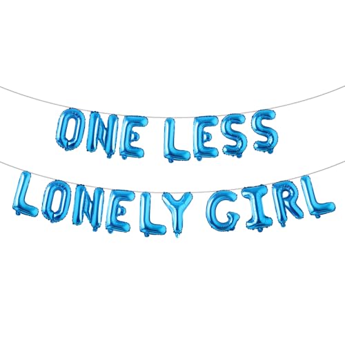 Ballon-Banner mit Aufschrift "One Less Lonely Girl" für Junggesellinnenabschied, Junggesellinnenabschied, Junggesellinnenabschied (One Less Lonely Girl), Blau von RUIANSI