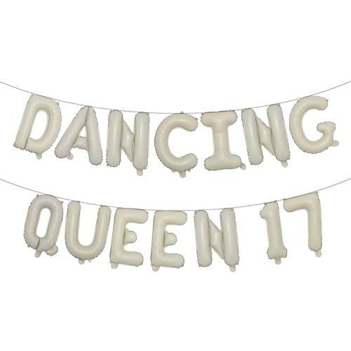 Dancing Queen Party Dekorationen, You are the Dancing Queen Dekoration mit Dancing Queen Banner, Party Dekorationen Geburtstag Brautdusche Hochzeitsfeier (TANCING QUEEN 17 Creme) von RUIANSI