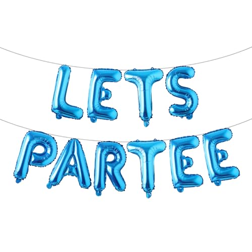 Lets Partee Balloons Lets Partee Golf Decoration Lets Partee Banner Lets Partee Sign Golf Party Decoration Golf Garland Golf Balloons (LETS PARTEE Blue) von RUIANSI