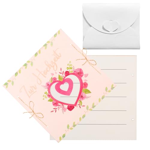 1 Stück Hochzeitskarte Aquarellstil Gemalt Hochzeitsgeschenke für Brautpaar,Hochzeitseinladungen Selber Basteln,Faltkarten Kraftpapier,Glückwunschkarte Personalisiert kreatives Geld Grußkarte-Stil 2 von RUOXIXI