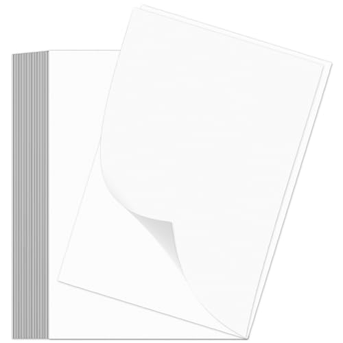 40 Stück Tonpapier Weiß A4-120 g/m² Premium Fotokarton Bastelpapier Stabiles Zeichenpapier Dickes Druckerpapier für Weihnachten Basteln Kartenherstellung Einladungen Malen Scrapbook (20 x 29.7 cm) von RUOXIXI