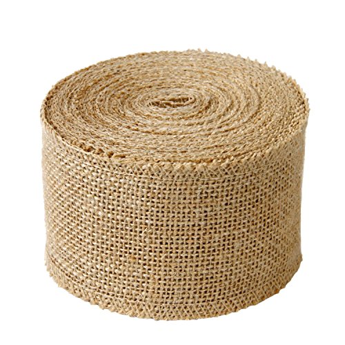 RUSPEPA 7 cm Breiten Sackleinen Stoff - Rustikale Bandrolle Für Zugunsten Dekoration Diy Handgemachte Handwerkskunst, 10 Yards von RUSPEPA