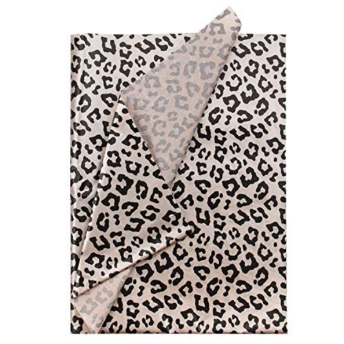RUSPEPA Geschenkpapier Seidenpapier - Leopardenmuster Seidenpapier für Heimarbeit Bastelarbeit Geschenkverpackung – 50 x 70 cm – 24 Blatt von RUSPEPA