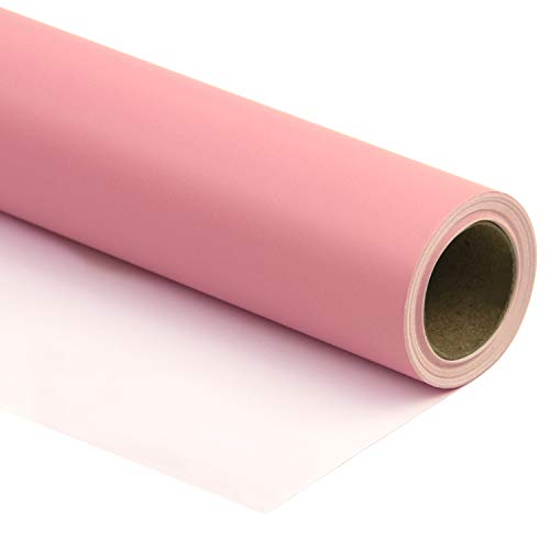 RUSPEPA Rosa Glänzendes Geschenkpapier - Einfarbig Für Hochzeit, Geburtstag, Dusche, Glückwunsch Und Weihnachtsgeschenke - 76 cm X 10 m von RUSPEPA