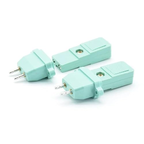 2pcs CZ-200 small two-wire screwdriver 2-core power socket DC power connector 2 pins green von RVBLRDSE