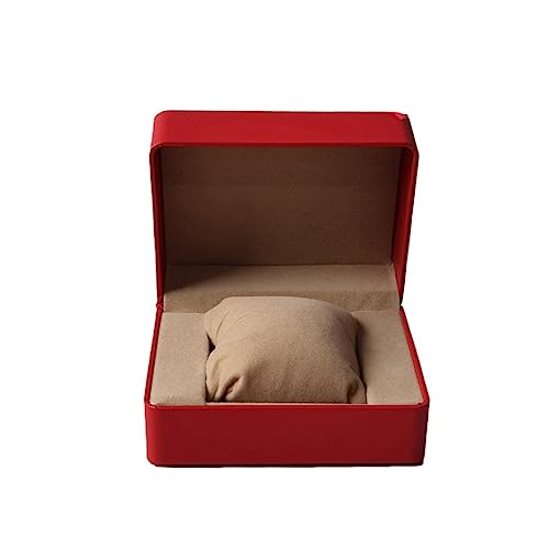 RWCCCRW Clamshell-Uhren-Verpackungsbox, Schmuck, Geschenk, Aufbewahrungsbox, Schmuckschatulle, PU-Uhrenbox (D) von RWCCCRW