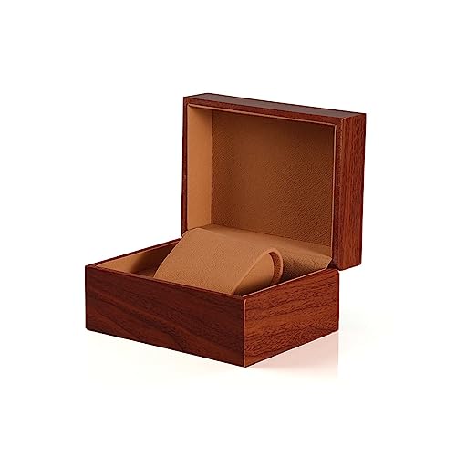 RWCCCRW Holzuhrenbox Clamshell Massivholz Aufbewahrungsbox Schmuck Geschenkbox Schmuckverpackung Box von RWCCCRW