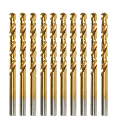 1-teiliges Werkzeug-M2-Bohrerset, HSS DIN338-Bohrerset 1,0–13MM, for Bohren in Metall, Aluminium, Kupfer und Zinklegierung(10.5mm 5pc) von RWGBSFJQ