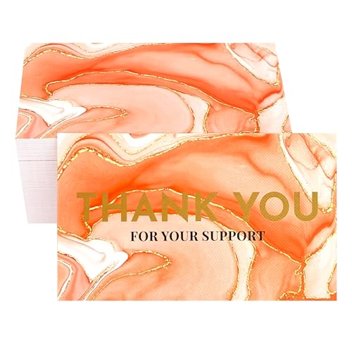 RXBC2011 Danke für Ihre Unterstützungskarten Marmor Design Kleinunternehmen Verpackung Kunden-Wertschätzung Notizen 100 Stück Orange RXBC2011 Danke für Ihre Unterstützungskarten Marmor Design Kleinunternehmen Verpackung Kunden-Wertschätzung Notizen 100 Stück Orange von RXBC2011