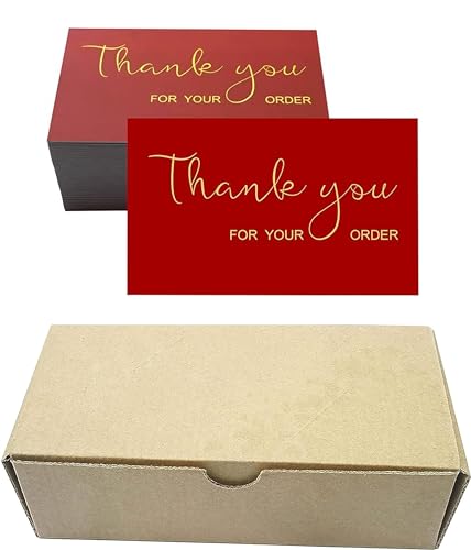 RXBC2011 Thank You for Your Purchase Cards Red Package Insert for Online Business E-Commerce Pack of 450 von RXBC2011