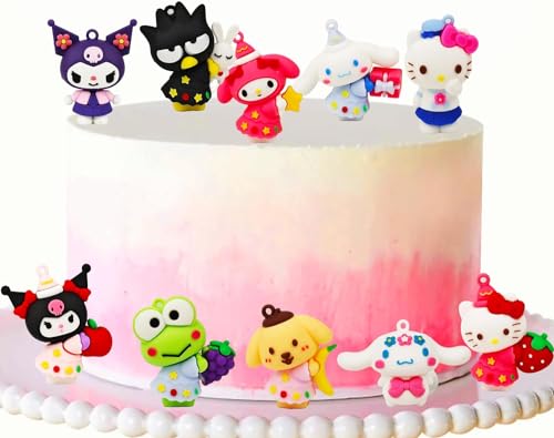10 pcs Mini Figuren Cake Topper, Tortendeko Geburtstag, Tortendeko Cartoon, Tortendeko Kindergeburtstag, Cupcake Spielzeug Figuren, Süße Puppe zur Kuchendekoration von RXSPOYLY