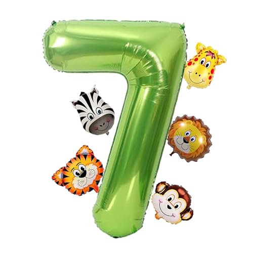 6 Pcs luftballon Tiere 7 geburtstag von RXSPOYLY