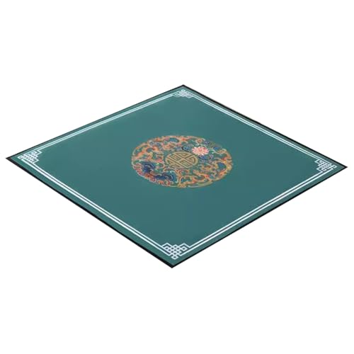 Mahjong-Tischdecke, Mahjong-Matte, Mahjong-Tischdecke, Mahjong-Set, Polyester-Mahjong-Tischmatte, 1 Stück Brettspiel-Spielmatte for Tischbrettspiele, Kartenspiele, Fliesenspiele(Blue,27.6x27.6inch) von RYRYR