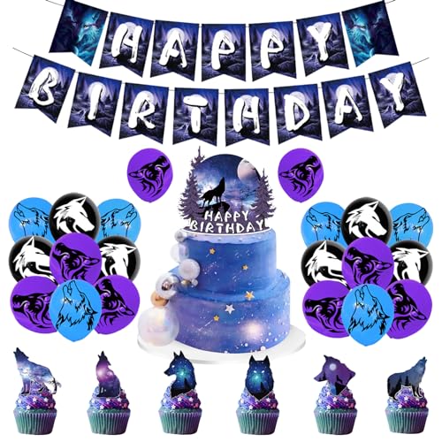 Wolfoo Party Deko Geburtstag Wolf Deko Geburtstag Wolfoo Geburtstag Deko Wolf Luftballons Deko Wolfoo Luftballons Geburtstag Wolf Torten Topper Wolfoo Geburtstag Girlande Wolf Geburtstag Deko von RZDQZY