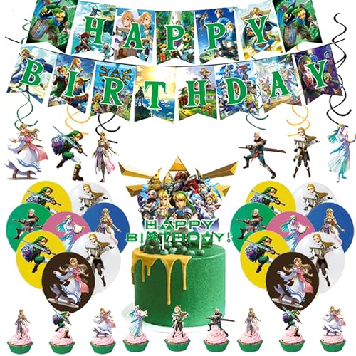 Zelda Geburtstag Deko Zelda Geburtstagsdeko Zelda Deko Geburtstag Zelda Luftballons Deko Legend Of Zelda Geburtstag Luftballons Zelda Kuchen Deko Zelda Geburtstag Girlande Spiral Dekorationen von RZDQZY