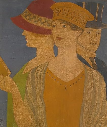 RZHRHJES Ölgemälde Wandbilder Abstrakte Leinwand Kunst Wandkunst Bild Druck Ausstellungsbesucher von Edward Southall Kunst Leinwand Poster für Wanddekoration 60x90cm von RZHRHJES