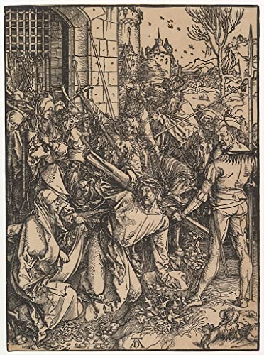 RZHRHJES Ölgemälde Wandbilder Abstrakte Leinwand Kunst Wandkunst Bild Druck Die kreuztragung Christi aus der großen passion von albrecht dürer Kunst Leinwand Poster für Wanddekoration 60x90cm von RZHRHJES