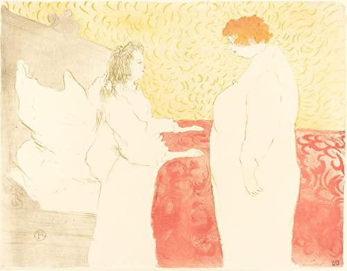 RZHRHJES Ölgemälde Wandbilder Abstrakte Leinwand Kunst Wandkunst Bild Druck Frau im bettprofil von henri de toulouse lautrec Kunst Leinwand Poster für Wanddekoration 60x90cm von RZHRHJES