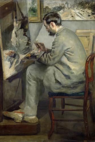 RZHRHJES Ölgemälde Wandbilder Abstrakte Leinwand Kunst Wandkunst Bild Druck Frederic bazille an seiner Staffelei von pierre auguste renoir Kunst Leinwand Poster für Wanddekoration 60x90cm RZHRHJES Ölgemälde Wandbilder Abstrakte Leinwand Kunst Wandkunst Bild Druck Frederic bazille an seiner Staffelei von pierre auguste renoir Kunst Leinwand Poster für Wanddekoration 60x90cm von RZHRHJES