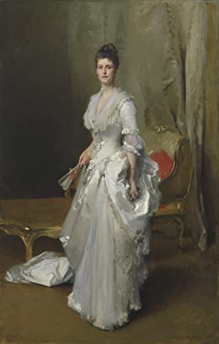 RZHRHJES Ölgemälde Wandbilder Abstrakte Leinwand Kunst Wandkunst Bild Druck Margaret Stuyvesant Rutherfurd White Von John Singer Sargent Kunst Leinwand Poster für Wanddekoration 60x90cm von RZHRHJES