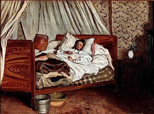 RZHRHJES Ölgemälde Wandbilder Abstrakte Leinwand Kunst Wandkunst Bild Druck der improvisierte Krankenwagen von Jean Frederic Bazille Kunst Leinwand Poster für Wanddekoration 60x90cm von RZHRHJES