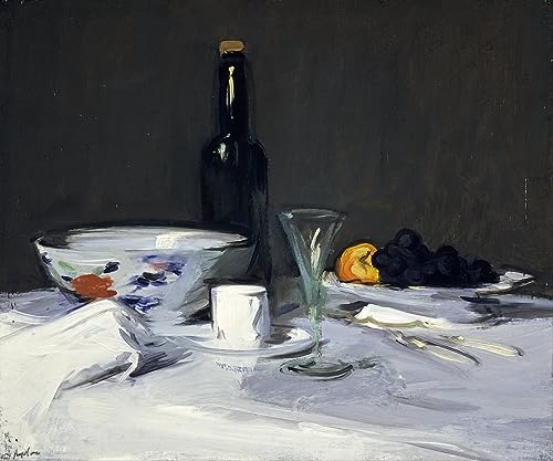 RZHRHJES Ölgemälde Wandbilder Abstrakte Leinwand Kunst Wandkunst Bild Druck die schwarze Flasche von Samuel John Peploe Kunst Leinwand Poster für Wanddekoration 60x90cm von RZHRHJES