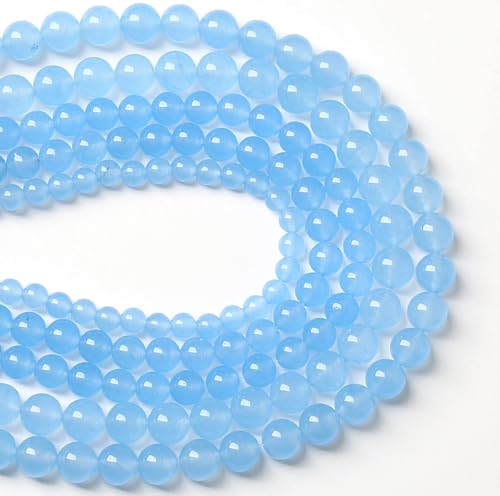 12 mm 32 blaue Aquamarin-Chalcedon-Abstandshalter für Schmuckherstellung, DIY, Armband, Halskette von RZYFEMM