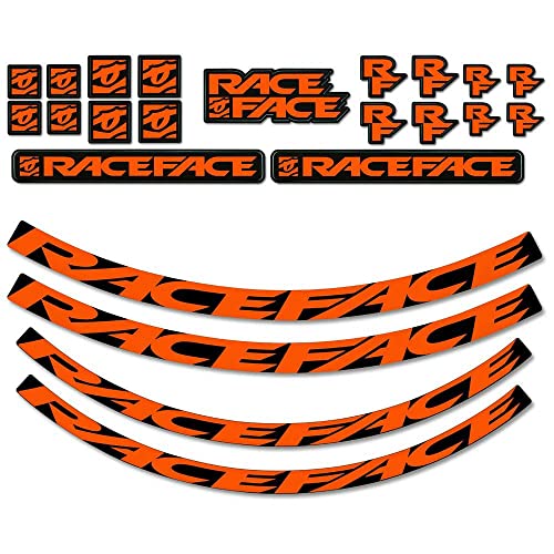 Aufkleberset - groß - orange von RaceFace