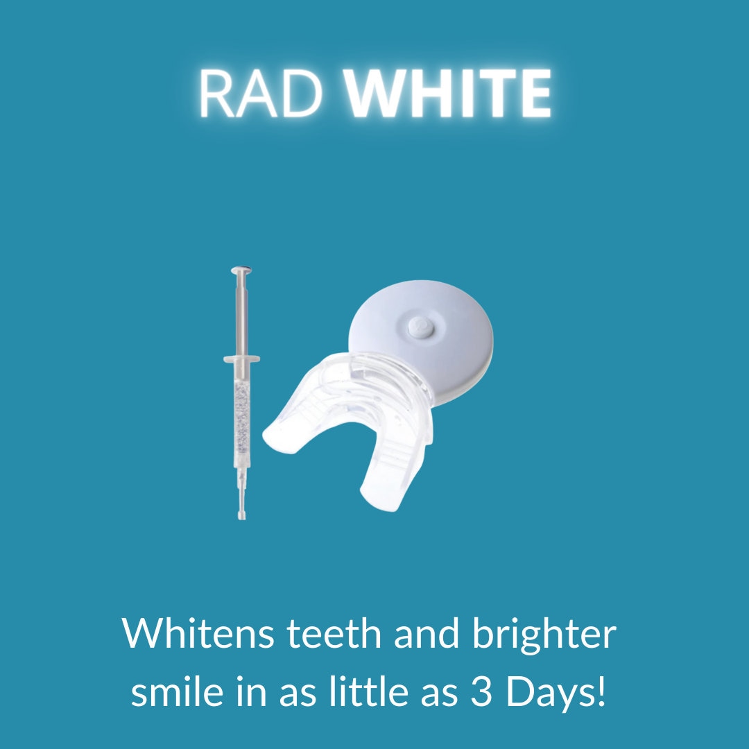 Rad White, Led Home Teeth Whitening Kit, 20 Min/Tag Für 3 Tage Bekommt Bis Zu 8 Schattierungen Weißer Zähne. Erstellt Von Dr. Dar Radfar, Kosmetik von RadHealth