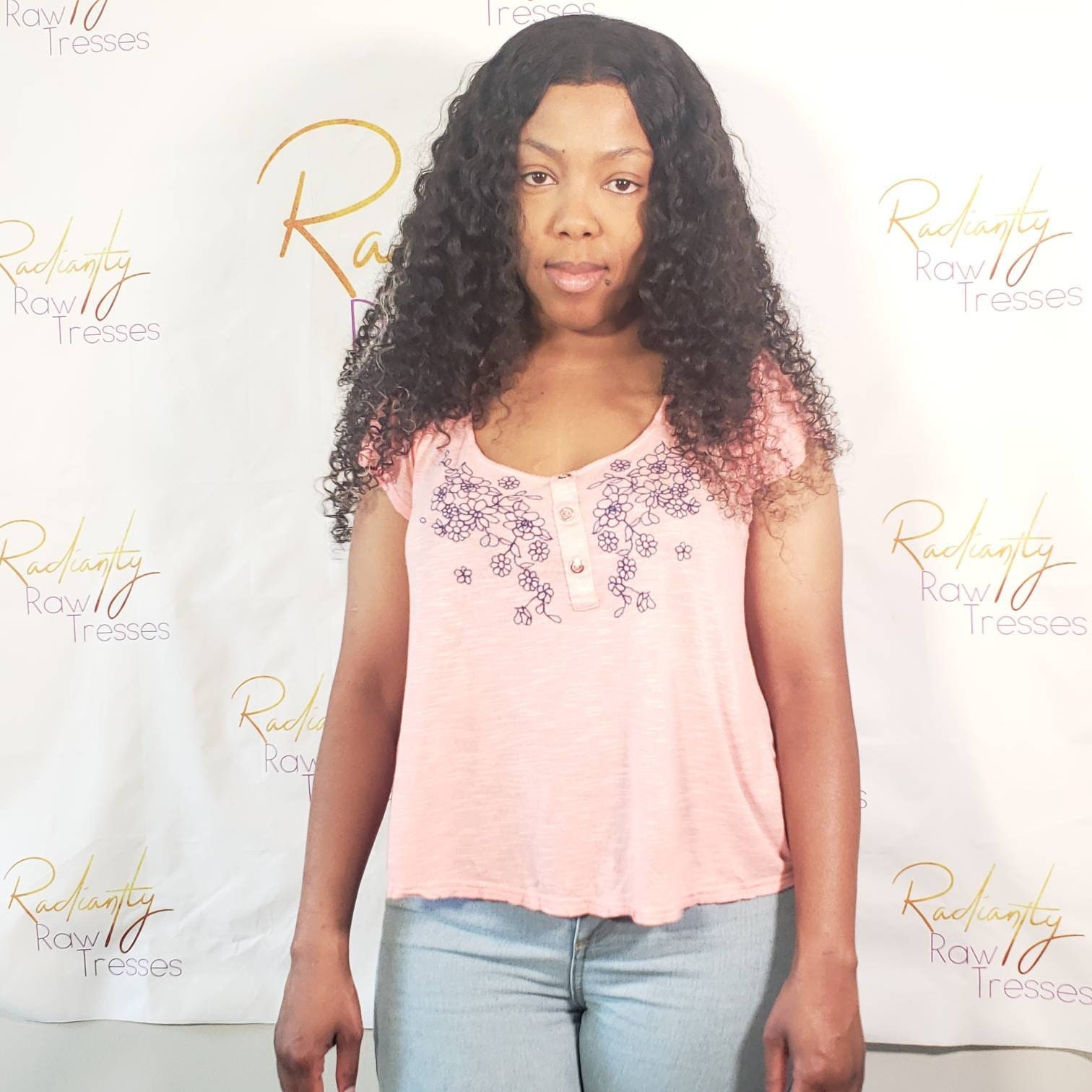 Virgin Deep Curly Lace Frontal Perücke von RadiantlyRawTresses