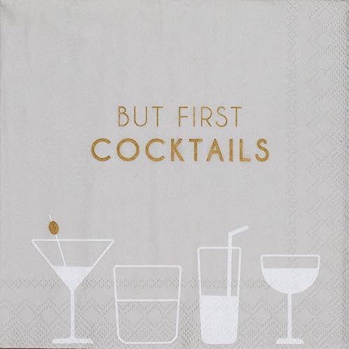 Cocktailserviette 25x25cm But first Cocktails von Räder