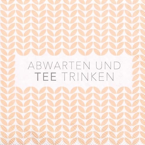 Cocktailservietten "Abwarten und Tee trinken" von Räder