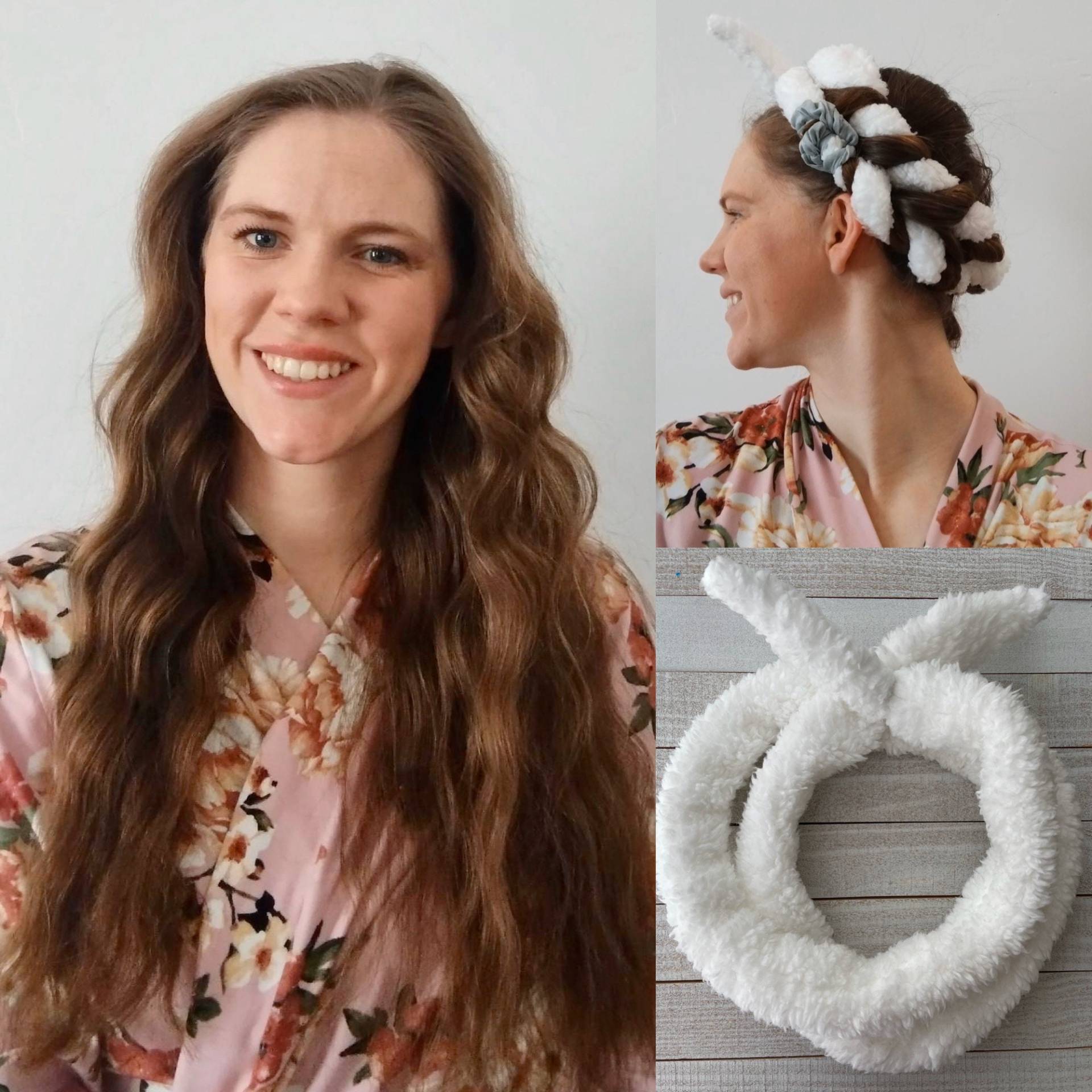 Heatless Curling Ribbon/ Heatless Curls/ Schönes Haar/ Beach Wave Locken Für Langes Oder Kurzes Lockiges Haar/Spa Geschenk von RagPads