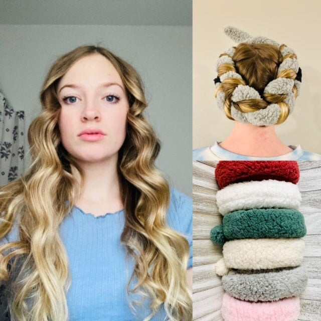 Heatless Curling Ribbon/Robe Curl Band Heatless Curler Für Beach Wave Locks Und Langes Haar Curls Stirnband Kind Teenager Mädchen Frauen von RagPads