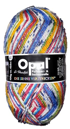 & AngiesStrickZauber verkauft:Opal/Sockenwolle / 4 ply/fädig / 1 x 100g. / Lollipop mit Silbereffekt/ /"Die Sinne verstricken" / Tutto-Opal Sockengarn/Strickwolle von Rahm