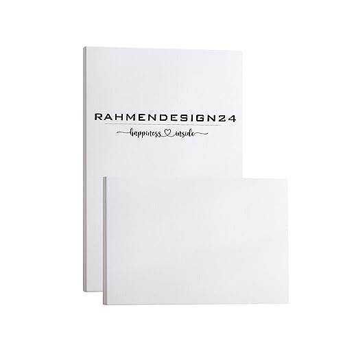 Rahmendesign24 Bespannter Keilrahmen/Leinwand (unbedruckt), 15x21cm, 260g/m² (100% PES), 18 mm (Standard) von Rahmendesign24