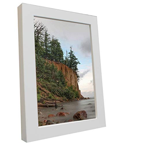 Bilderrahmen Fotorahmen 29,7x42 cm weiß bilderrahmen zum aufhängen MDF Picture Frames Farbe und 40 verschiedene Größen wählbar ohne Passepartout Rahmen Malmö von Rahmengalerie24