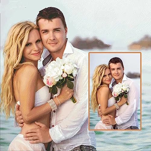 Diamond Painting Eigenes Foto, Personalisiert Custom 5D DIY Diamant Painting Set, Benutzerdefinierte Geschenke Full Diamant Bilder Home Decor (Quadratischer Diamant, 30X30cm) von Rainsar