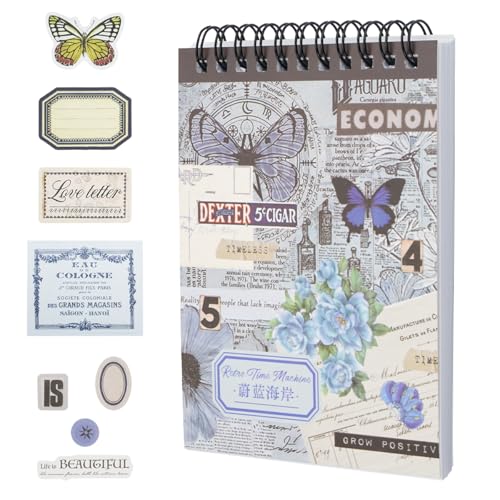 50 Blätter Scrapbook Aufkleber Book, Selbstklebend Scrapbooking Sticker Set, Dekorative Scrapbooking Aufkleber, Journal Sticker, Washi Sticker Scrapbooking für DIY Album Foto Notizbuch Tagebuch von Rairsky