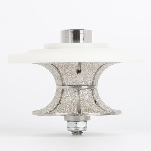 RAIZI V Typ Winkelschleifer Full Bullnose Diamant Handprofil Router Bits für Marmor Granit Porzellan Keramik Fliesen (Weiße Abdeckung, V50) von Raizidom