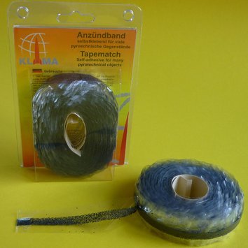 Anzündband/Tapematch/ 15m Rolle/ <0,3 s/m von KLIMA