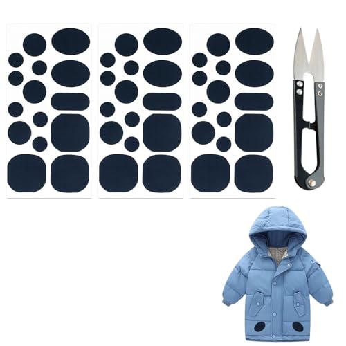 Daunenjacken-Flicken aus Nylon,Daunenjacke Reparaturflicken,Daunenjacke Flicken Reparaturset,3 Blatt Daunenjacke Reparatur Patches,Flicken Für Daunenjacke,Daunenjacke Reparatur Flicken (Marineblau) von Rakiuty