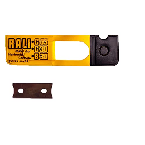 RALI 30mm Tungstenkarbid-Hobelmesser Ersatz für RALI G03 B30 G30 Taschenhobel Umkehrbare Bi-Cut-Klinge, Kein Nachschärfen mehr Zimmermann Hobelmesser für alle Holzarten von Rali