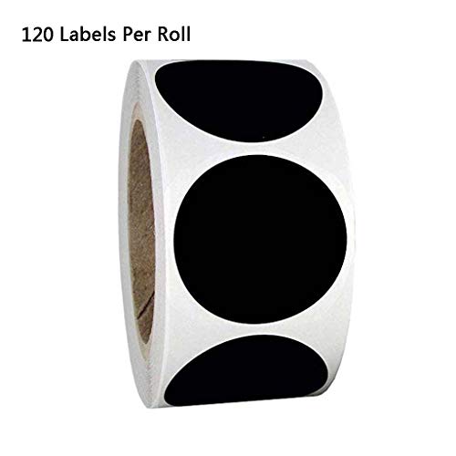 120 Stück/Rolle, runde Kreidetafel-Aufkleber, Küchenetiketten für Gläser von Ralondbey