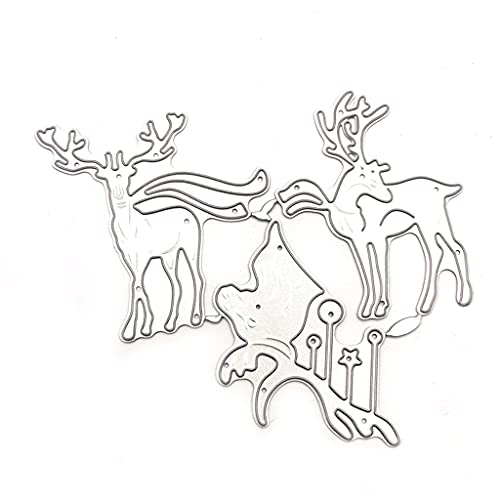 Drei weihnachtliche Metall-Stanzformen für Sammelalben, Alben, Papierkarten von Ralondbey