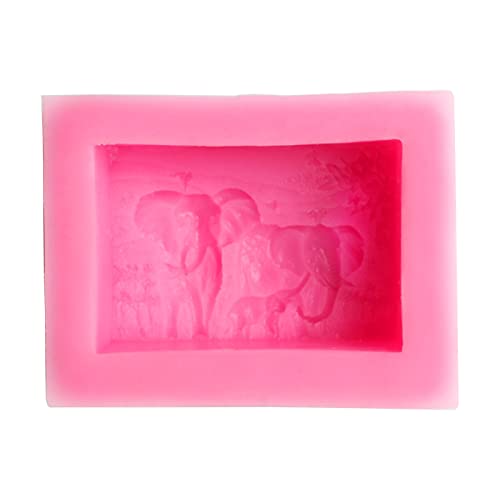 Seifenform Elefantenfamilie, handgefertigt, Silikonform, Kunsthandwerk von Ralondbey