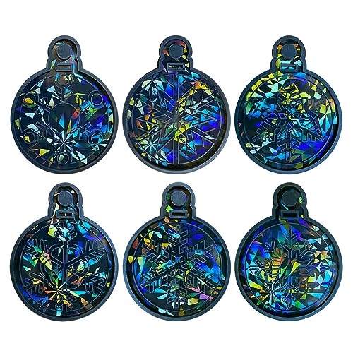 Silikon Weihnachten Schneeflocke Formen Holographische Licht Schatten Ohrringe Anhänger Form Ornamente Schmuck Epoxidharz Form von Ralondbey