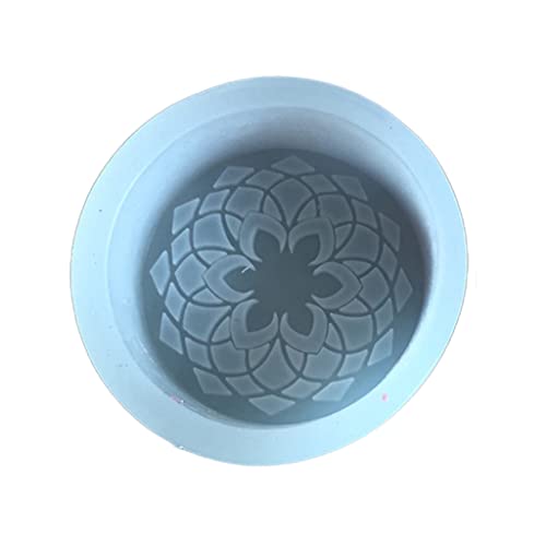 for Creative Flowers Soap Silicone Mold Handmade Soap Scented Candle Making Mold Round Flower Blessing von Ralondbey